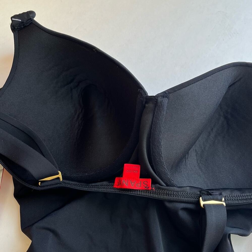 Spanx Bra-llelujah! One-Piece Underwire Swimsuit Black 6D/DD - Picture 6 of 10